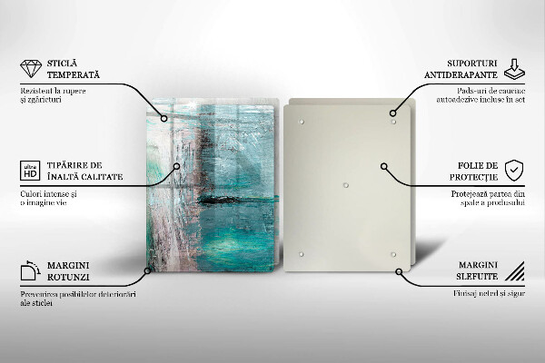 Cache plaque de cuisson Fond d'abstraction de peinture