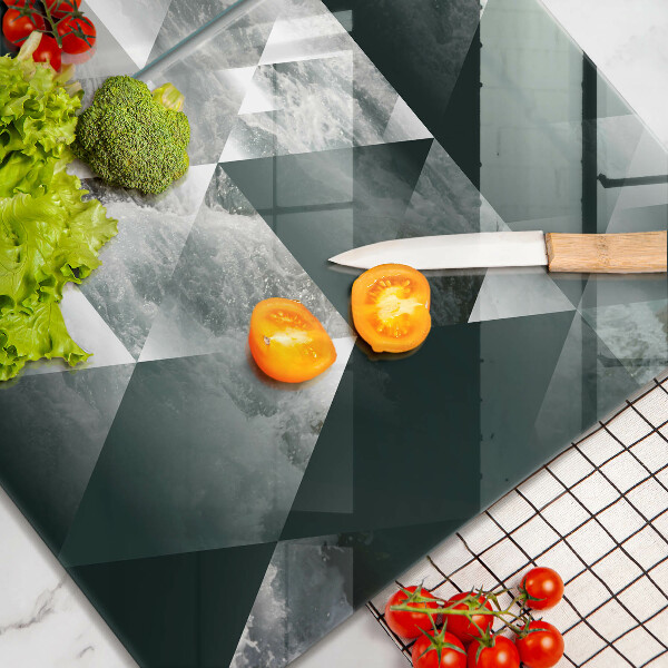 Cache plaque de cuisson Triangles et eau