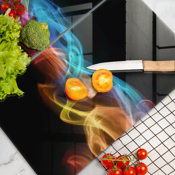 Cache plaque de cuisson Fumée colorée
