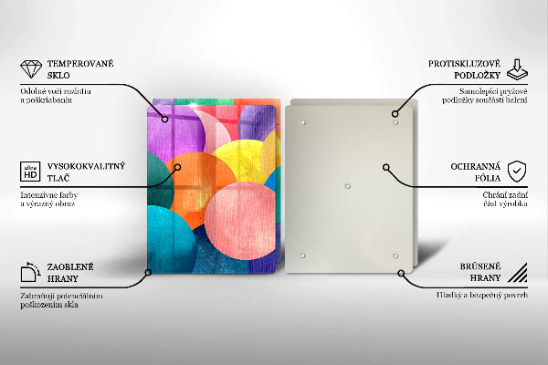 Cache plaque de cuisson Cercles colorés