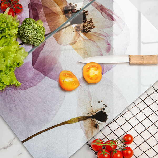 Cache plaque de cuisson Fleurs délicates