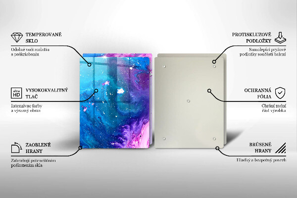 Cache plaque de cuisson Encres d'abstraction