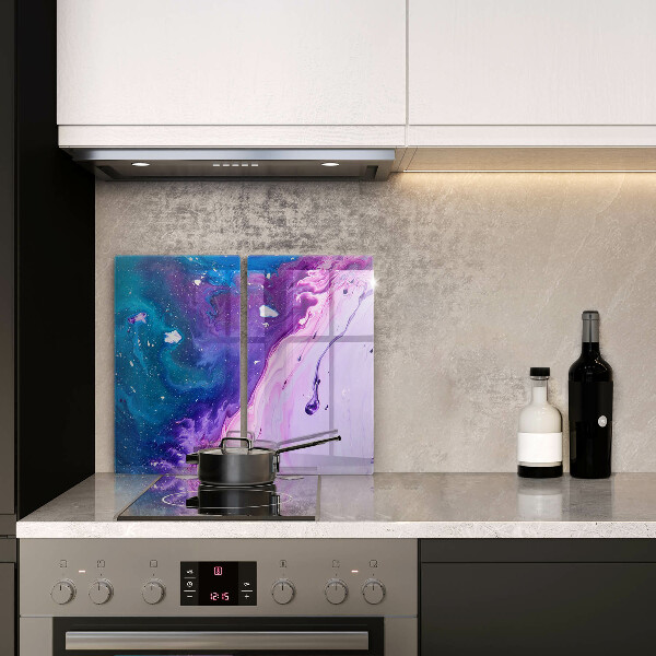 Cache plaque de cuisson Encres d'abstraction