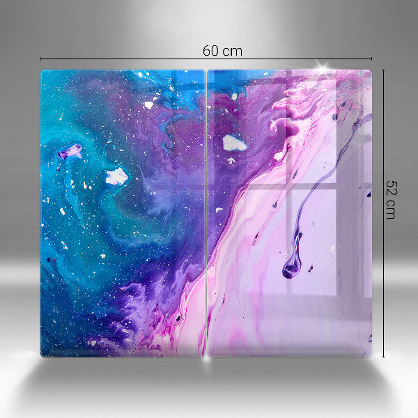 Cache plaque de cuisson Encres d'abstraction