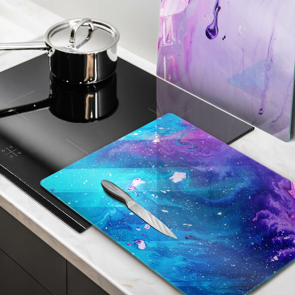 Cache plaque de cuisson Encres d'abstraction