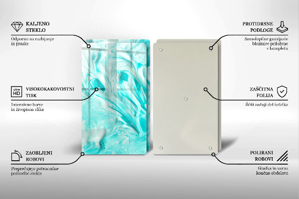 Cache plaque de cuisson Peintures abstraites