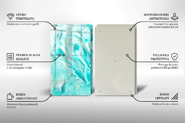 Cache plaque de cuisson Peintures abstraites