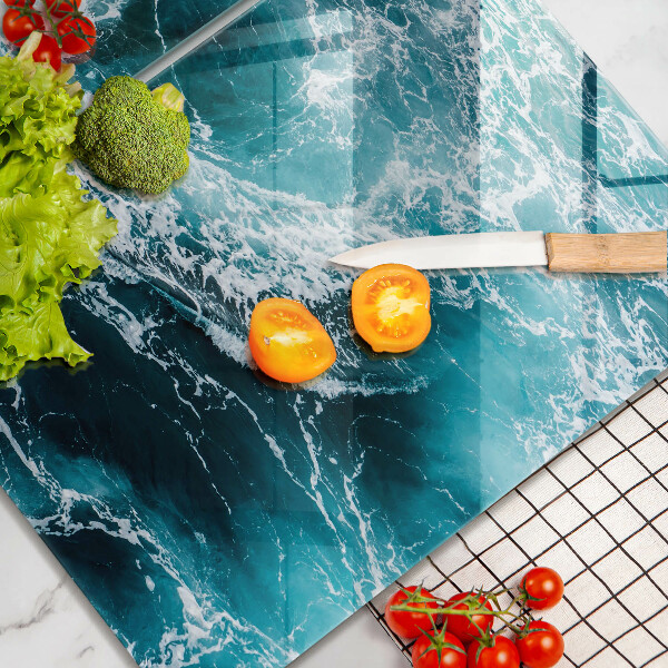 Cache plaque de cuisson Des vagues d'eau écumantes