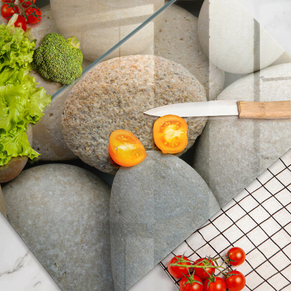 Cache plaque de cuisson Modèle de pierres ovales