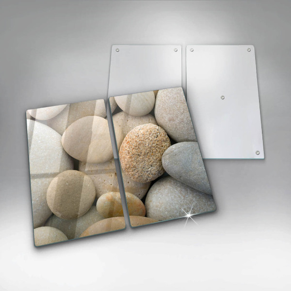 Cache plaque de cuisson Modèle de pierres ovales