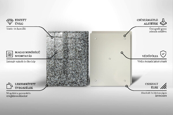 Cache plaque de cuisson Texture de pierre