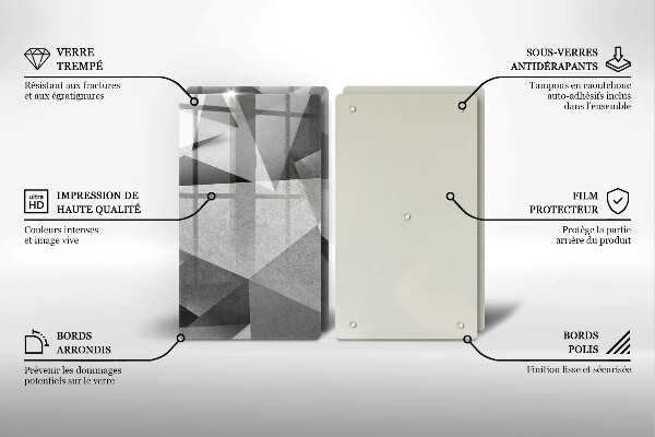 Cache plaque de cuisson Abstraction concrète et nette