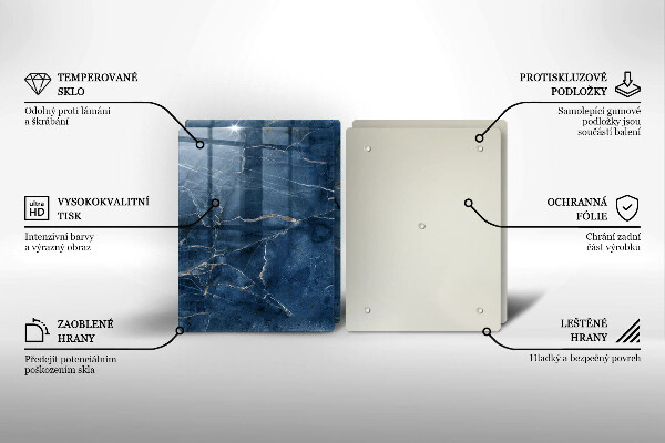 Cache plaque de cuisson Texture de pierre de marbre