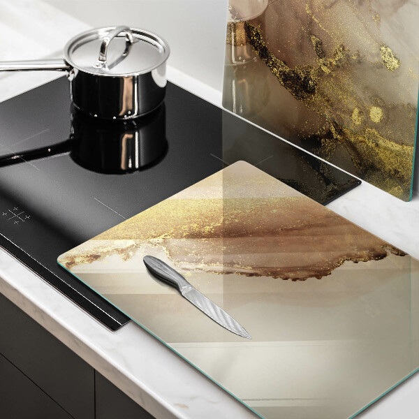 Cache plaque de cuisson Abstraction de l'or