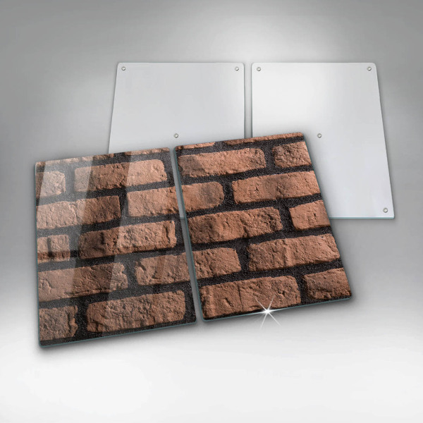 Cache plaque de cuisson Mur de briques