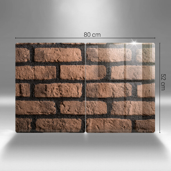 Cache plaque de cuisson Mur de briques