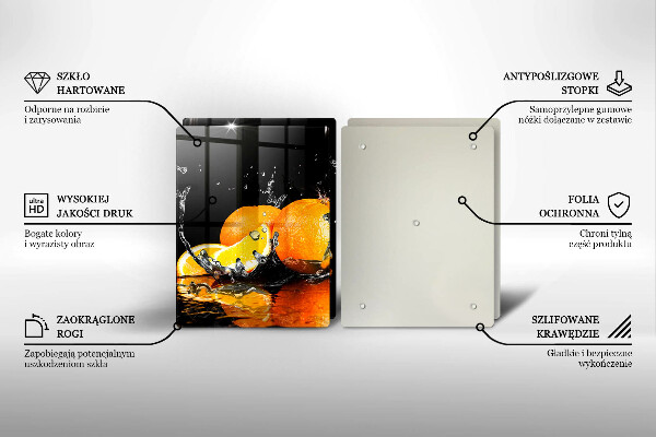 Cache plaque de cuisson Fruit orange juteux