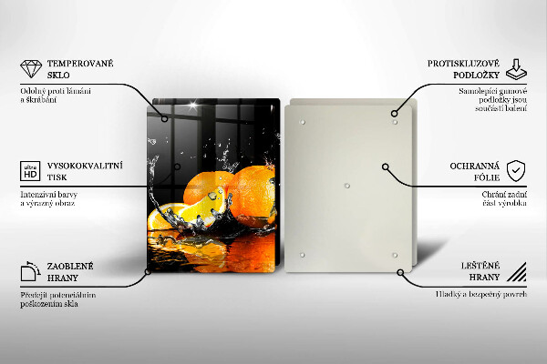 Cache plaque de cuisson Fruit orange juteux