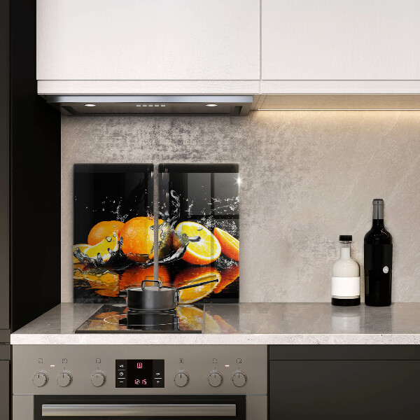 Cache plaque de cuisson Fruit orange juteux