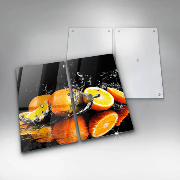 Cache plaque de cuisson Fruit orange juteux