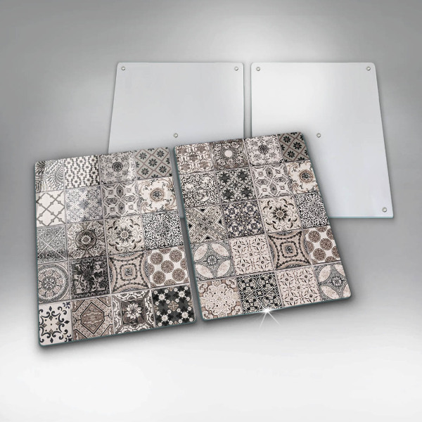 Cache plaque de cuisson Carreaux décoratifs