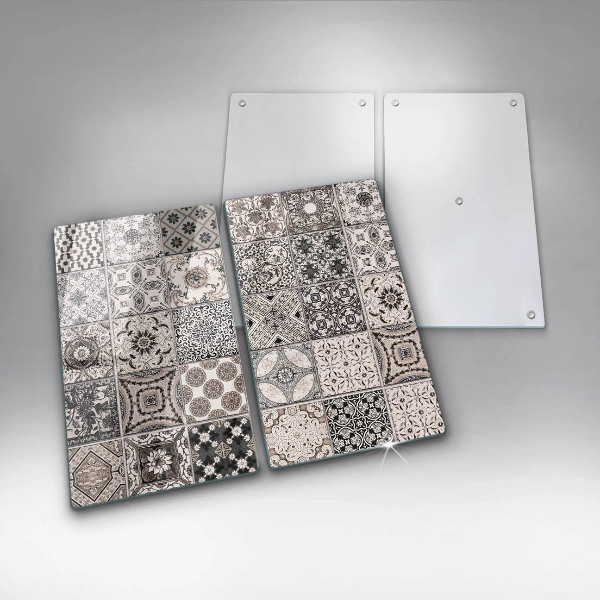 Cache plaque de cuisson Carreaux décoratifs