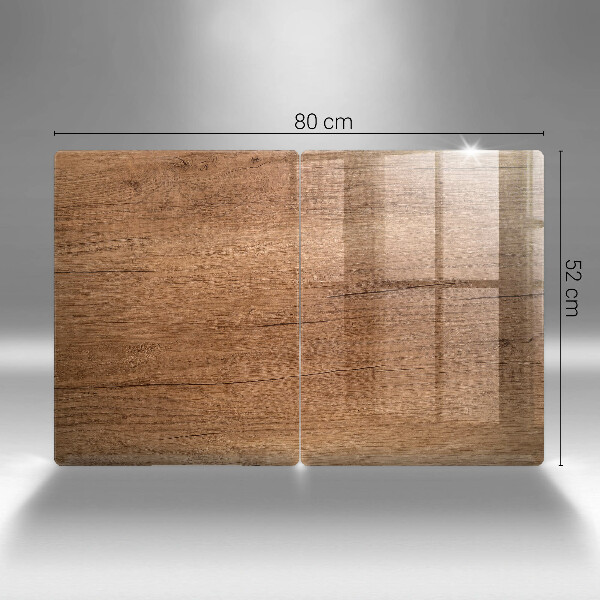 Cache plaque de cuisson Texture du bois