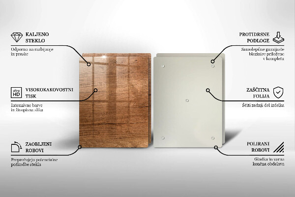 Cache plaque de cuisson Texture du bois