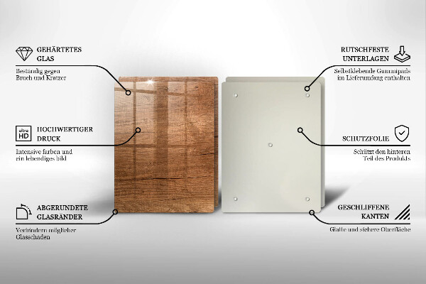Cache plaque de cuisson Texture du bois