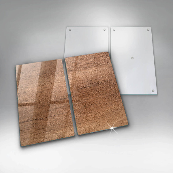 Cache plaque de cuisson Texture du bois