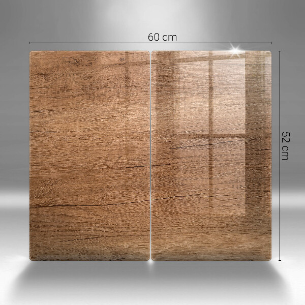 Cache plaque de cuisson Texture du bois