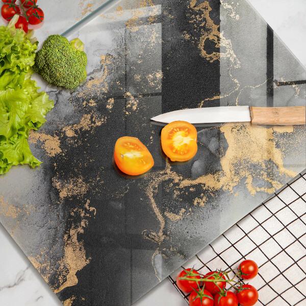 Cache plaque de cuisson Abstraction avec de l'or