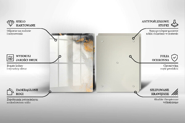 Cache plaque de cuisson Abstraction avec de l'or