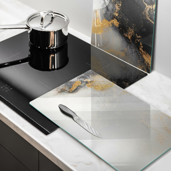 Cache plaque de cuisson Abstraction avec de l'or