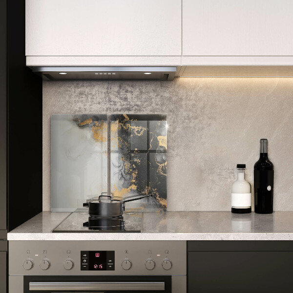 Cache plaque de cuisson Abstraction avec de l'or