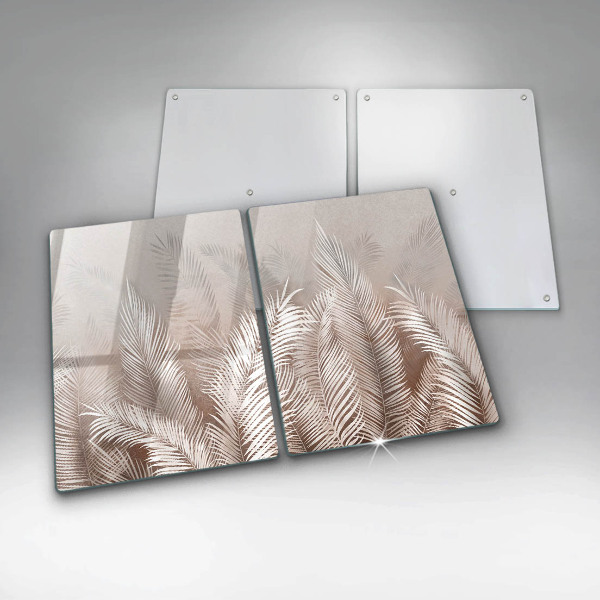 Cache plaque de cuisson Feuilles de végétation bohème