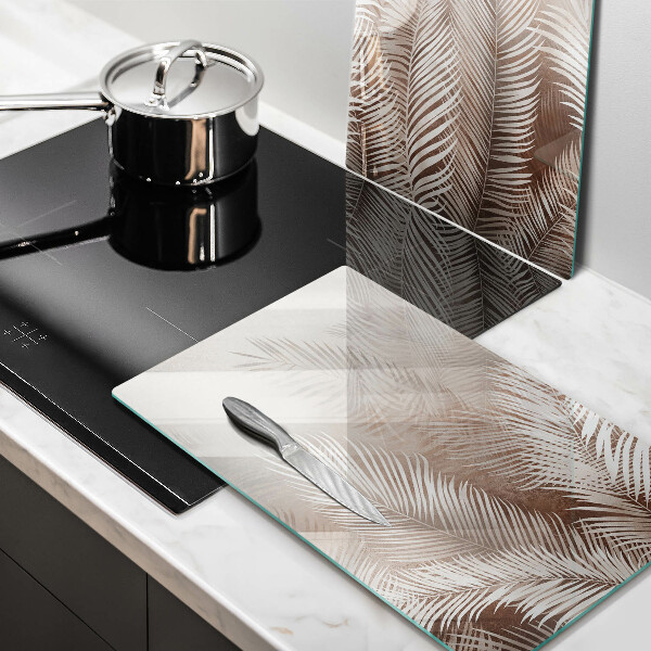 Cache plaque de cuisson Feuilles de végétation bohème