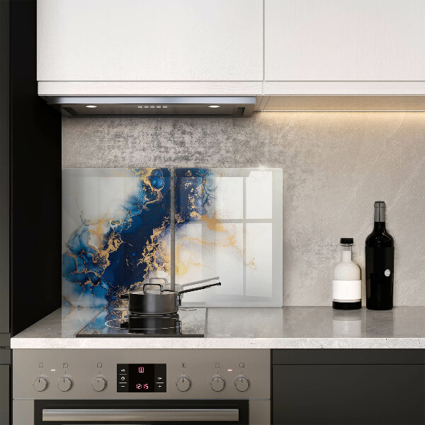 Cache plaque de cuisson Abstraction avec du bleu