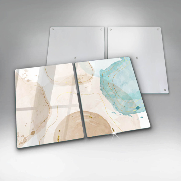 Cache plaque de cuisson Formes bohèmes lumineuses