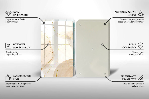 Cache plaque de cuisson Formes bohèmes lumineuses