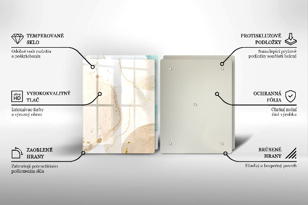 Cache plaque de cuisson Formes bohèmes lumineuses