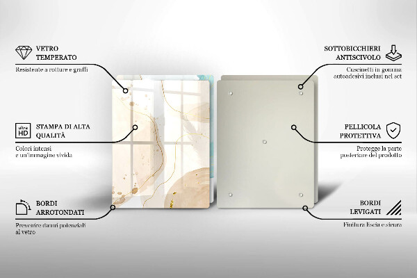 Cache plaque de cuisson Formes bohèmes lumineuses