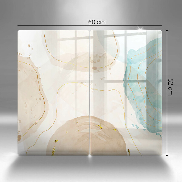 Cache plaque de cuisson Formes bohèmes lumineuses