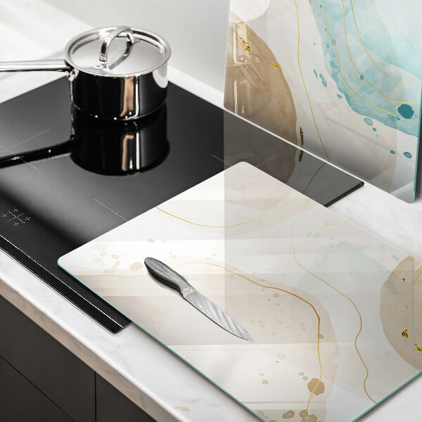 Cache plaque de cuisson Formes bohèmes lumineuses