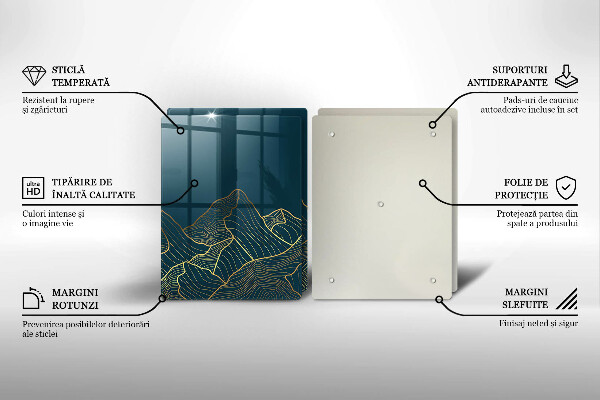 Cache plaque de cuisson Montagnes abstraites