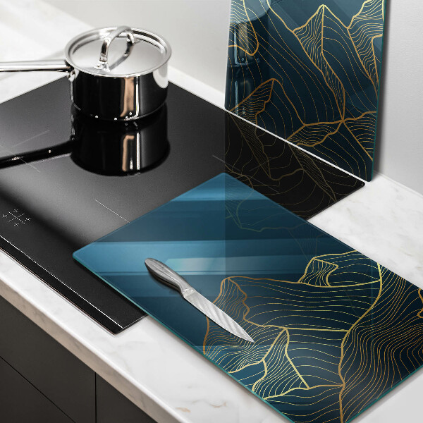Cache plaque de cuisson Montagnes abstraites