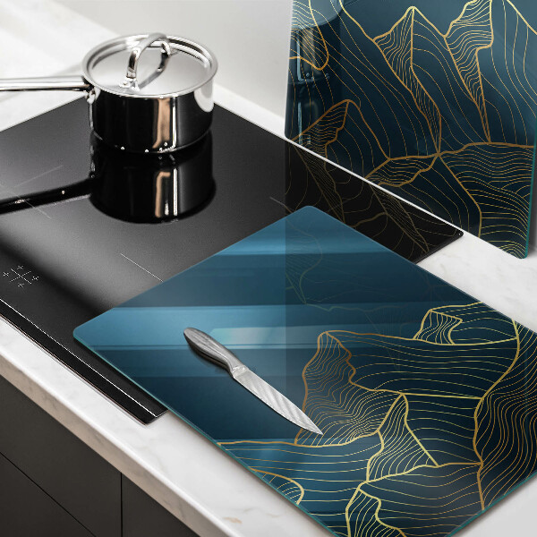 Cache plaque de cuisson Montagnes abstraites