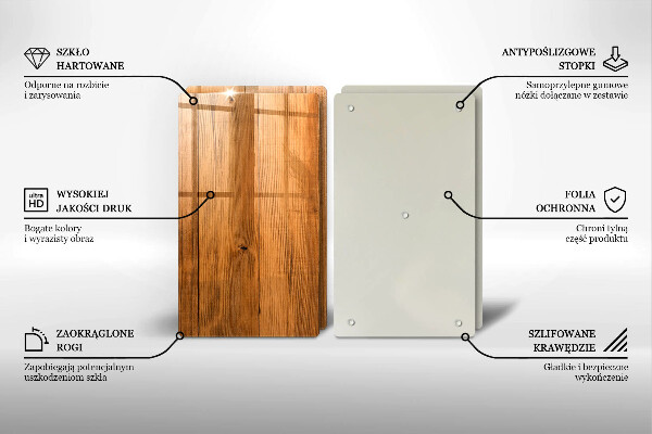 Cache plaque de cuisson Planches de bois