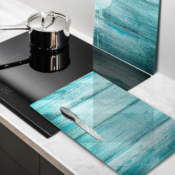 Cache plaque de cuisson Planches de bois vintage