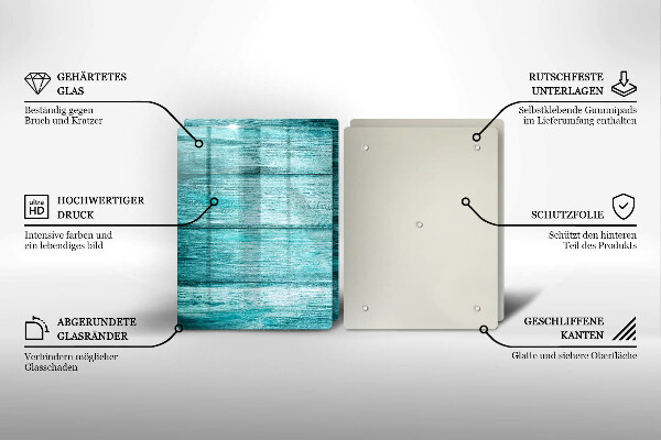 Cache plaque de cuisson Planches de bois vintage
